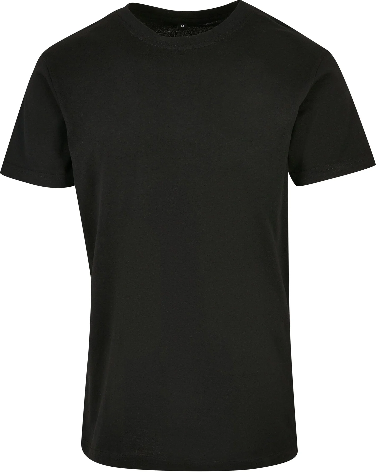 BYB-BB010-basic-round-neck-t-shirt-black-front-4 Build Your Brand Basic Round Neck T-Shirt