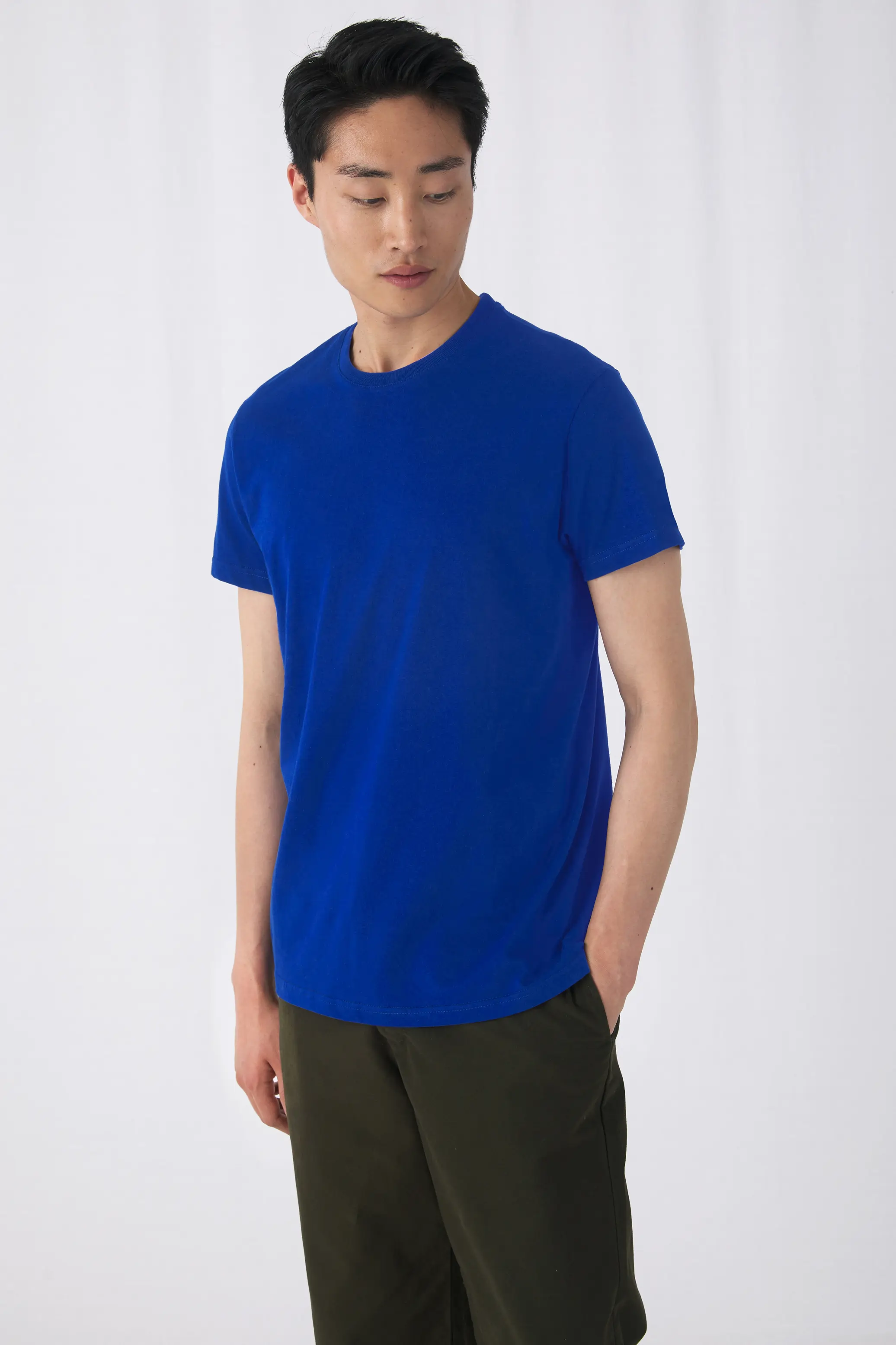 bc-tu03t-hashtag-e190-t-shirt-cobalt-blue-model-2 B&C T-Shirt #E190
