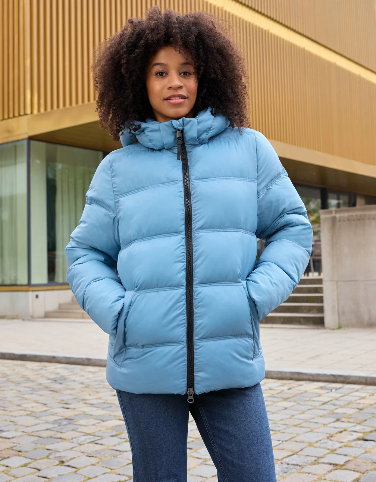 jn1369-ladies-winter-jacket-model-0 James & Nicholson Ladies Winter Jacket