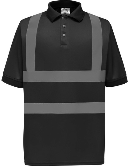 YOKO Two Band & Brace Hi Vis Polo Shirt