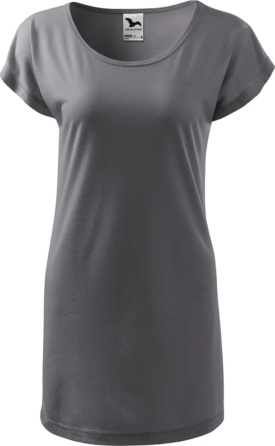 malfini-123-love-t-shirt-damen-stahlgrau-front-2 MALFINI T-Shirt Damen Love 123
