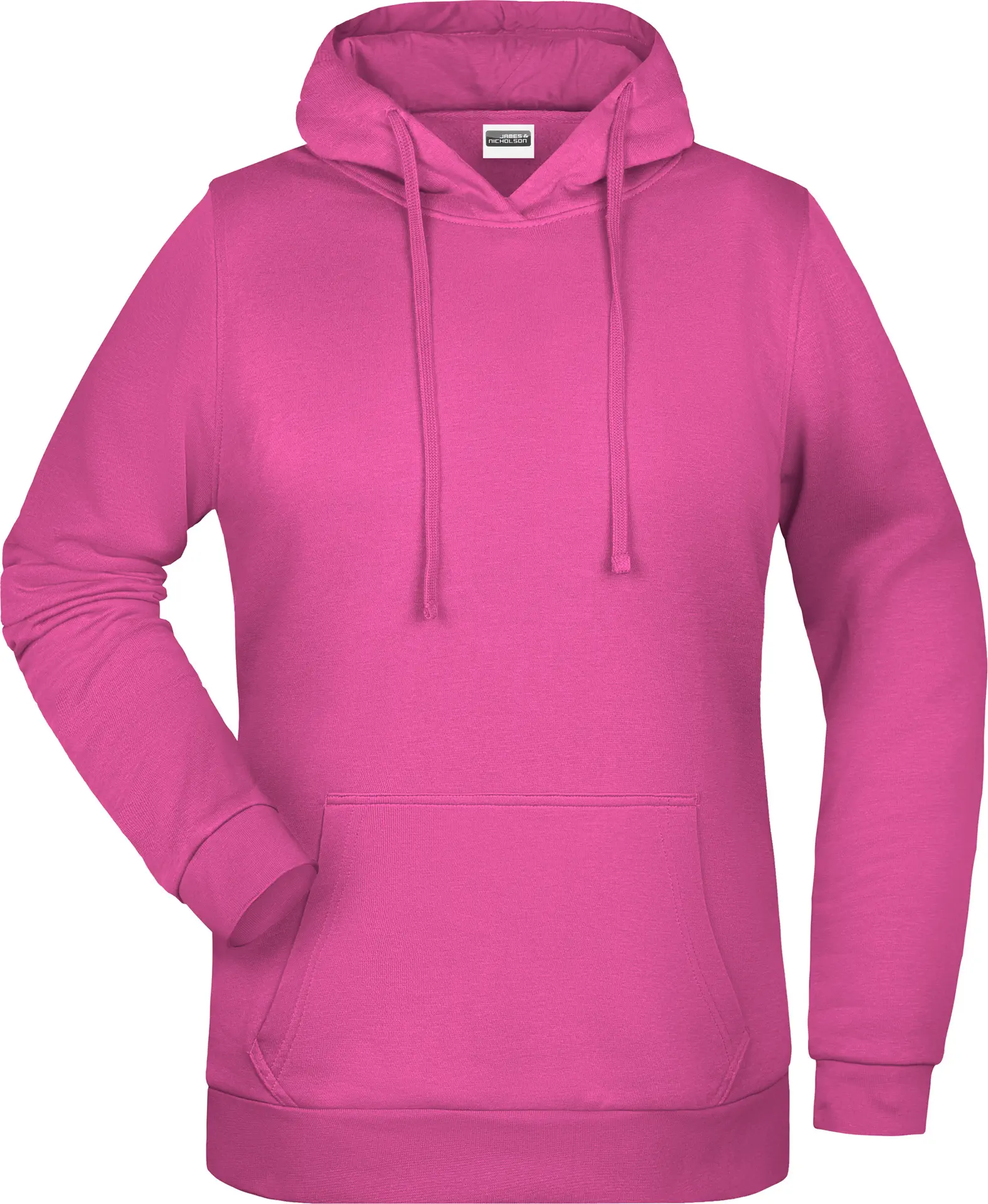 jn795-ladies-promo-hoody-pink-front-3 James & Nicholson Promo Hoody Lady