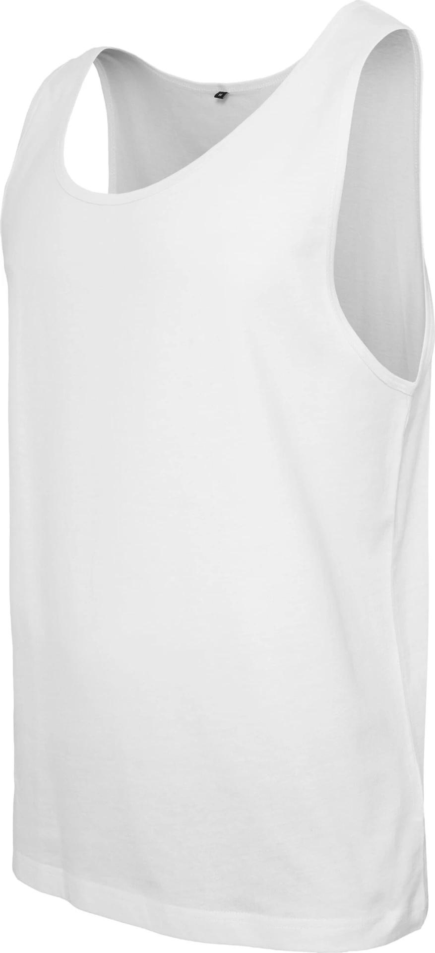 BYB-BY003-jersey-big-tank-white-left-5 Build Your Brand Jersey Big Tank