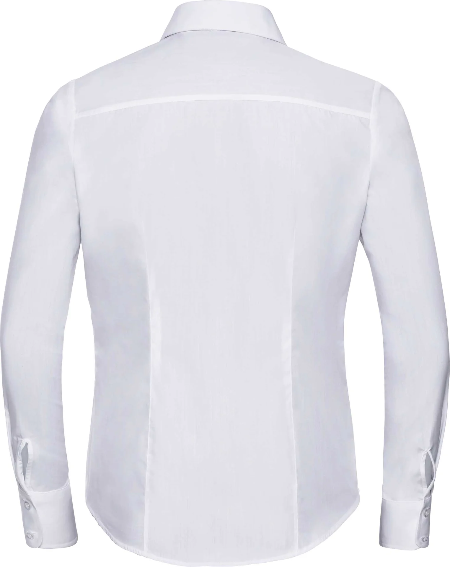 Russell Ladies Long Sleeve Polycotton Easy Care Fitted Poplin Shirt