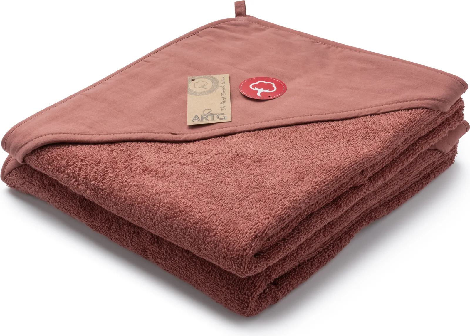 artg-ar732-print-me-baby-hooded-towel-oldpink-front-1 ARTG PRINT-Me® Baby Hooded Towel