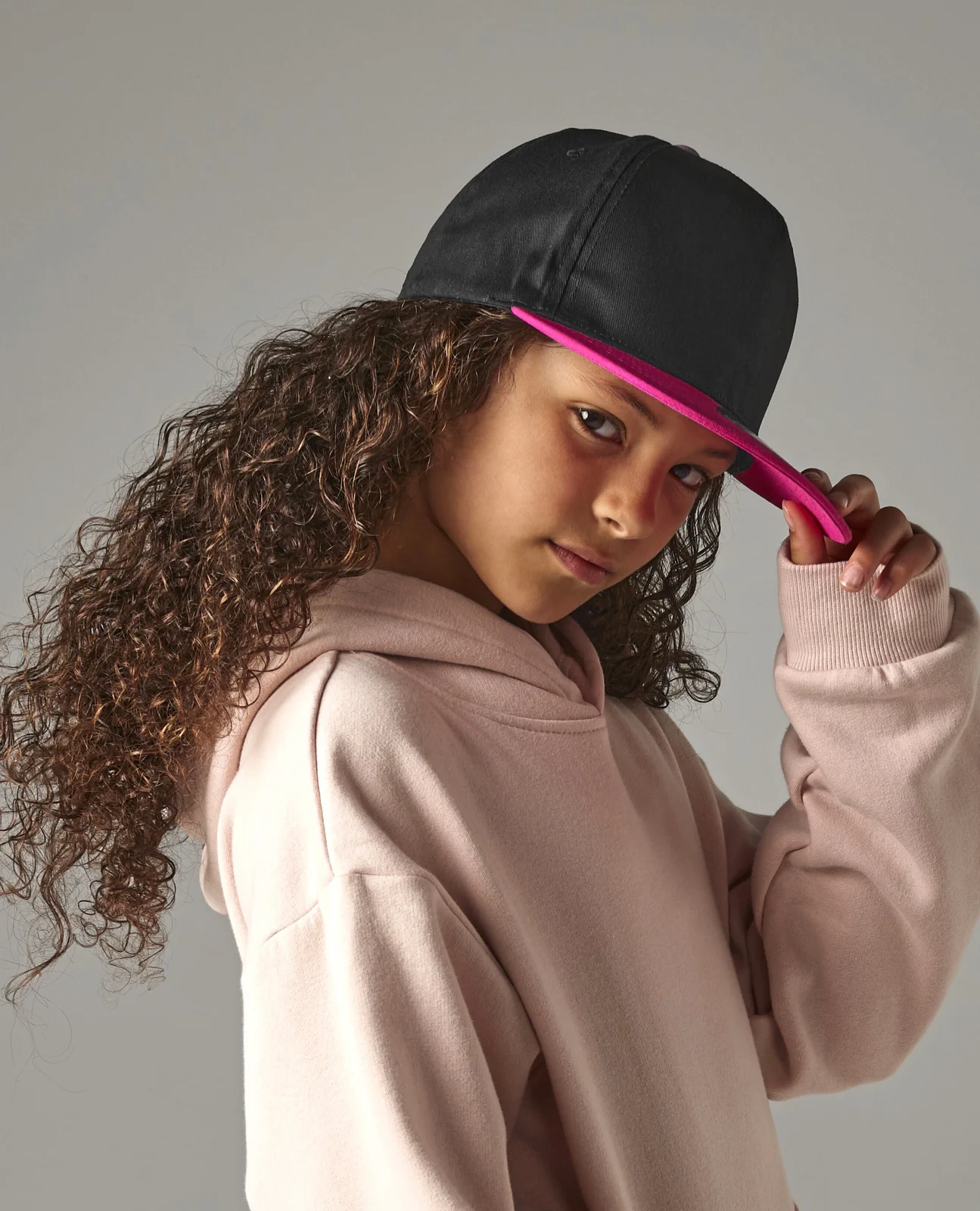 beechfield-b615-youth-size-snapback-model-0 Beechfield Youth Size Snapback