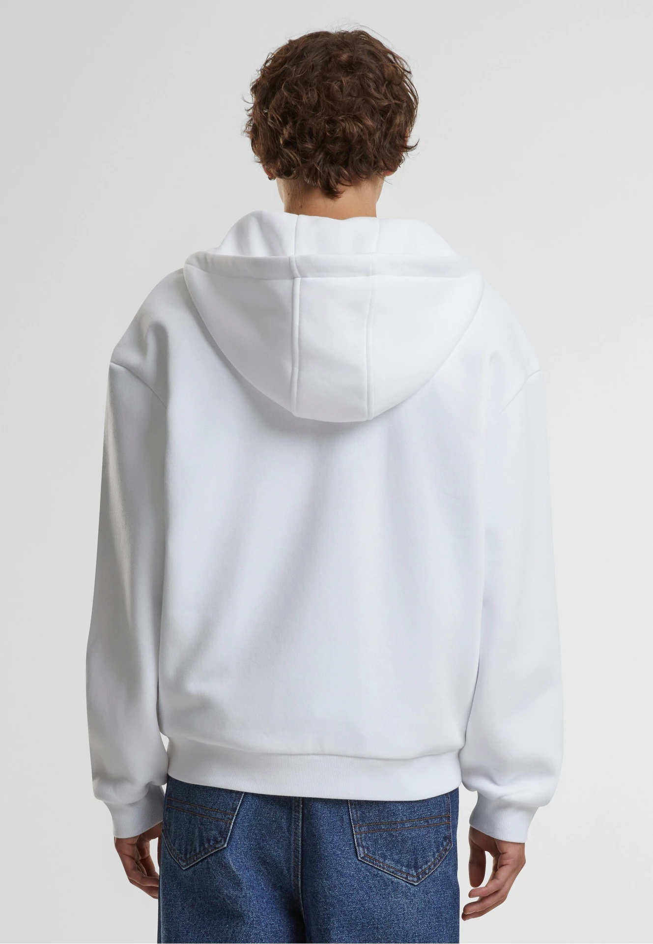 Build Your Brand Fluffy Zip Hoody