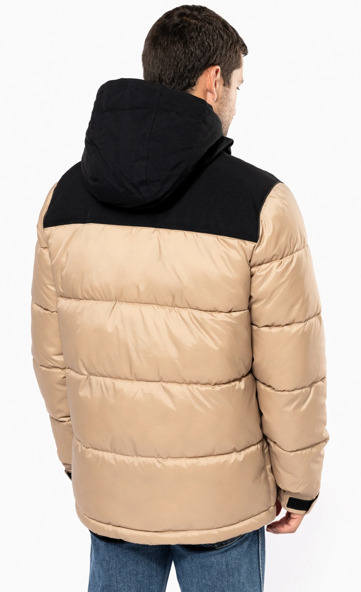 kariban-K6163-kapuzen-steppjacke-model-1 Kariban Kapuzen Steppjacke
