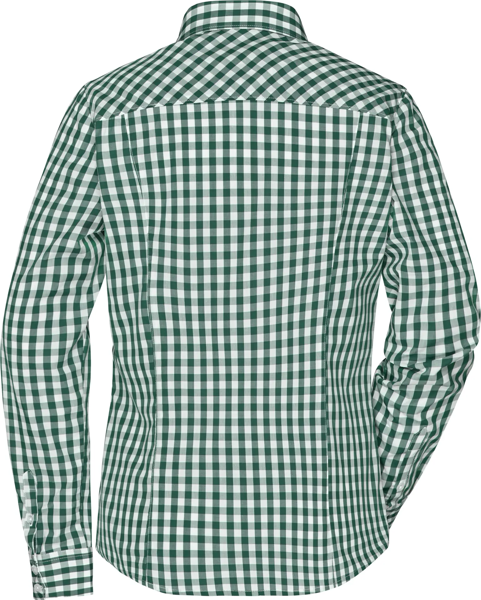 James & Nicholson Ladies Checked Blouse 