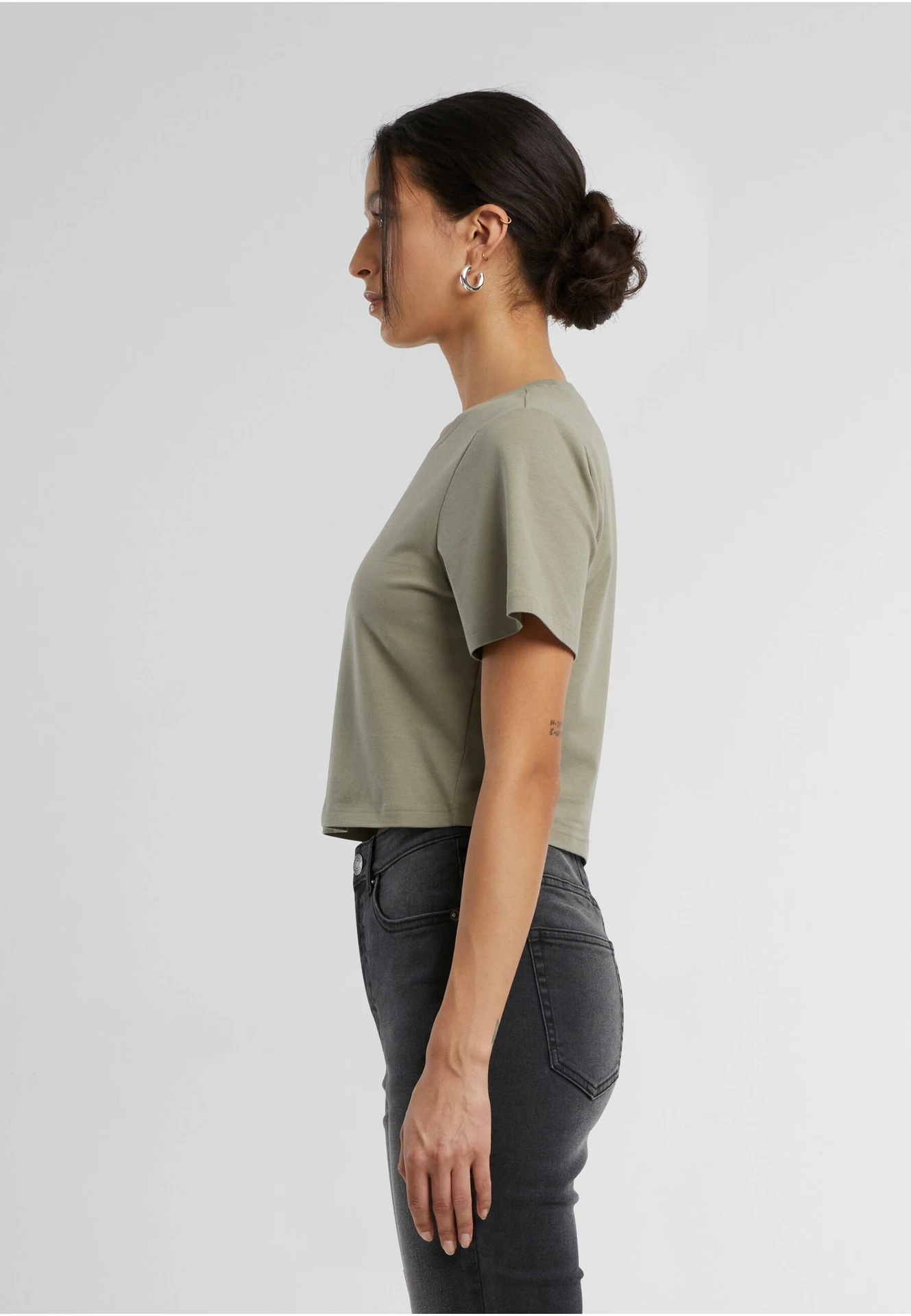 Build Your Brand Ladies Cropped Tee