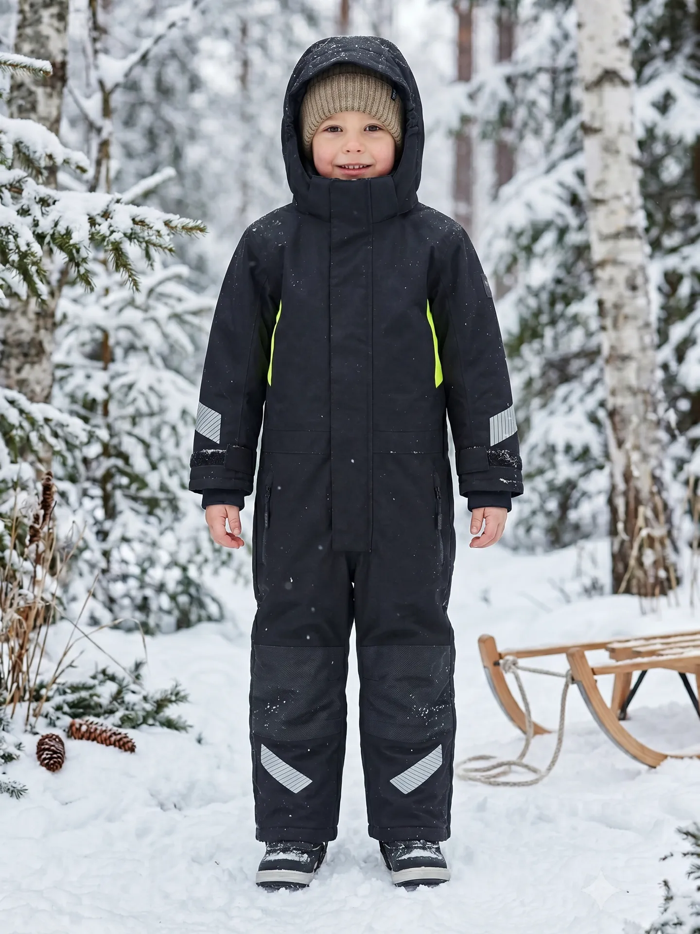 Lyngsøe 4WS-4033-KID Atmungsaktiver Kinder-Winteroverall