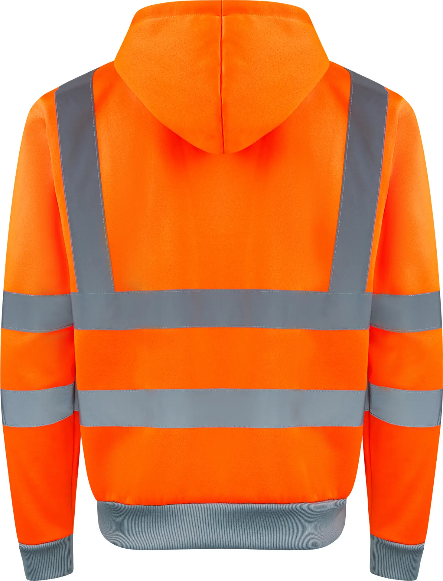 korntex-kxzho-hi-vis-workwear-hooded-sweat-jacket-galway-signalorange-back-1 Korntex Zipper Workwear-Hoodie Galway
