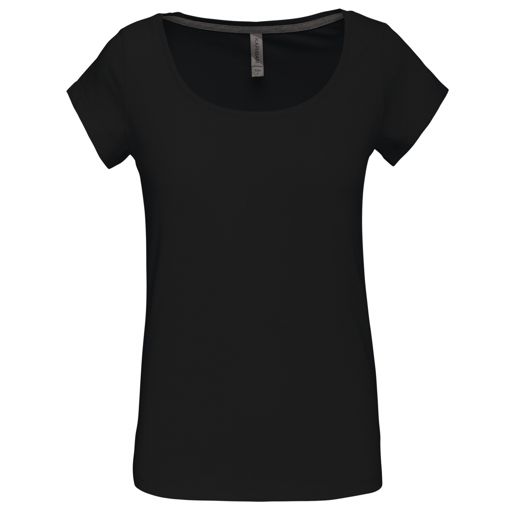 Kariban Damen T-Shirt mit U-Boot Ausschnitt