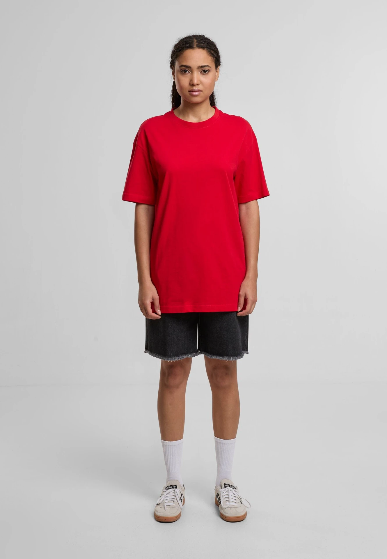 Build Your Brand Ladies Oversized Boyfriend Tee