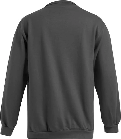 promodoro-5050-mens-new-troyer-sweater-graphite-back-6 Promodoro Men's Troyer Sweater
