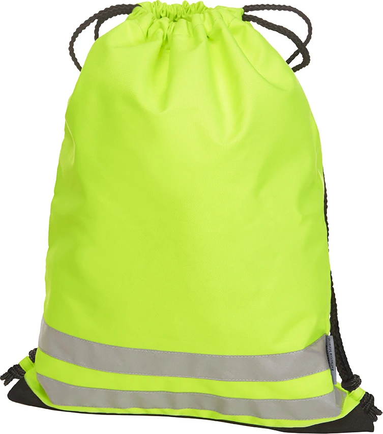 halfar-1812204-drawstring-bag-reflex-neonyellow-front-1 HALFAR Drawstring Bag Reflex