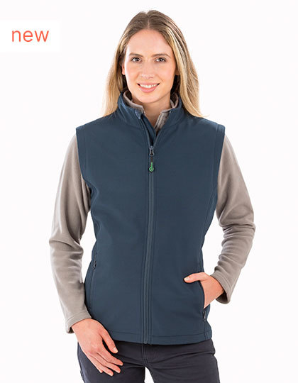 Result Womens Recycled 2-Layer Printable Softshell Bodywarmer Result Womens Recycled 2-Layer Printable Softshell Bodywarmer