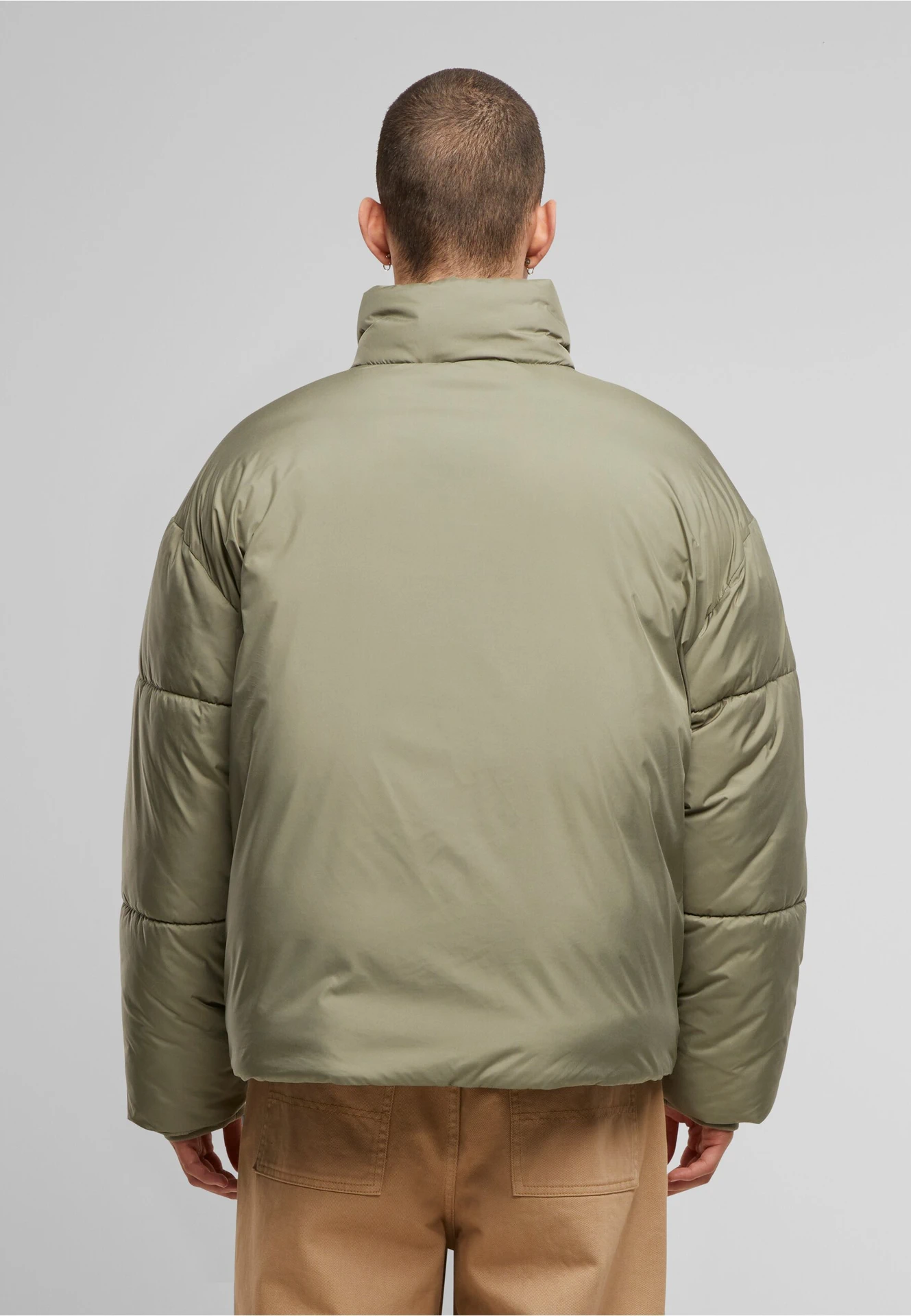 Build Your Brand Oversized Puffer Jacket