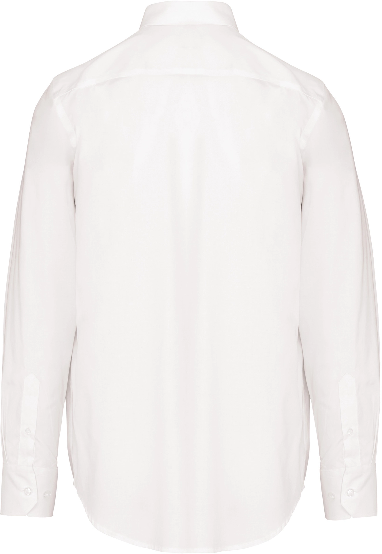 K537-hemd-langarm-buegelfrei-white-back-6 Kariban Hemd langarm bügelfrei