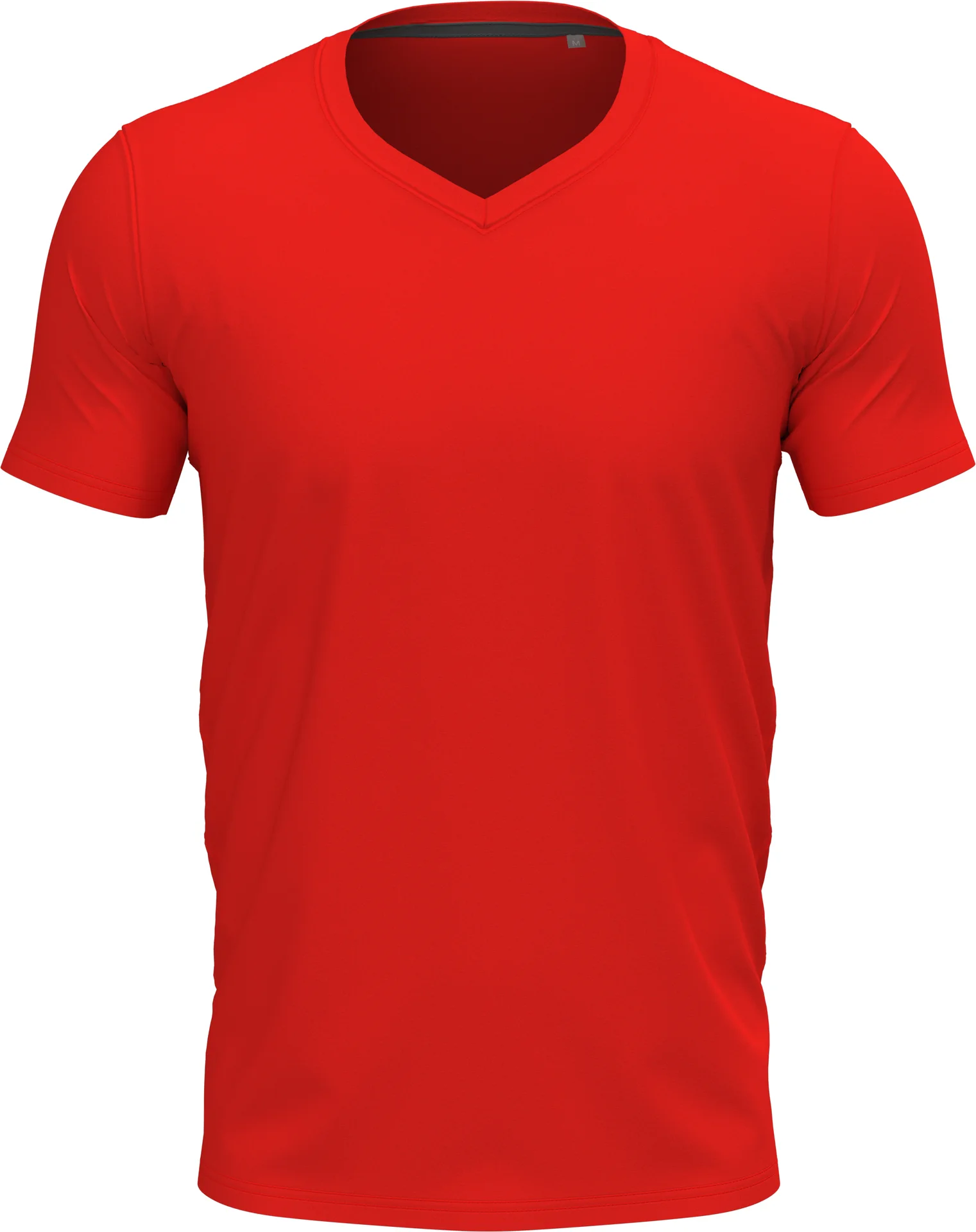 stedman-st9610-v-neck-t-shirt-clive-scarletred-front-4 Stedman Clive V-Neck