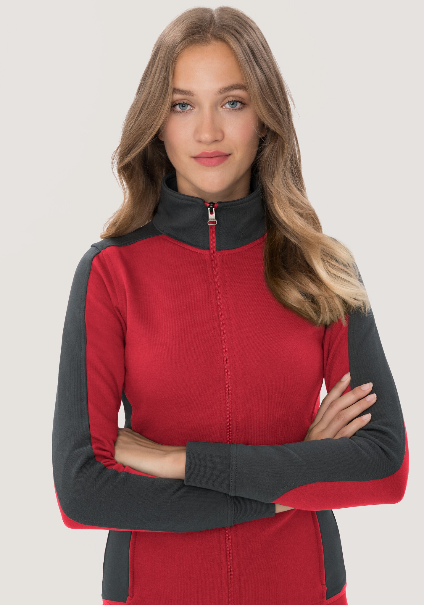 HAKRO Damen-Sweatjacke 277 Contrast Mikralinar® HAKRO Damen-Sweatjacke 277 Contrast Mikralinar®