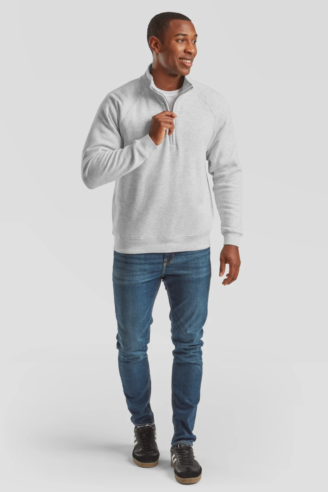 F.O.L. Zip-Neck Sweat mit 1/4 Zip
