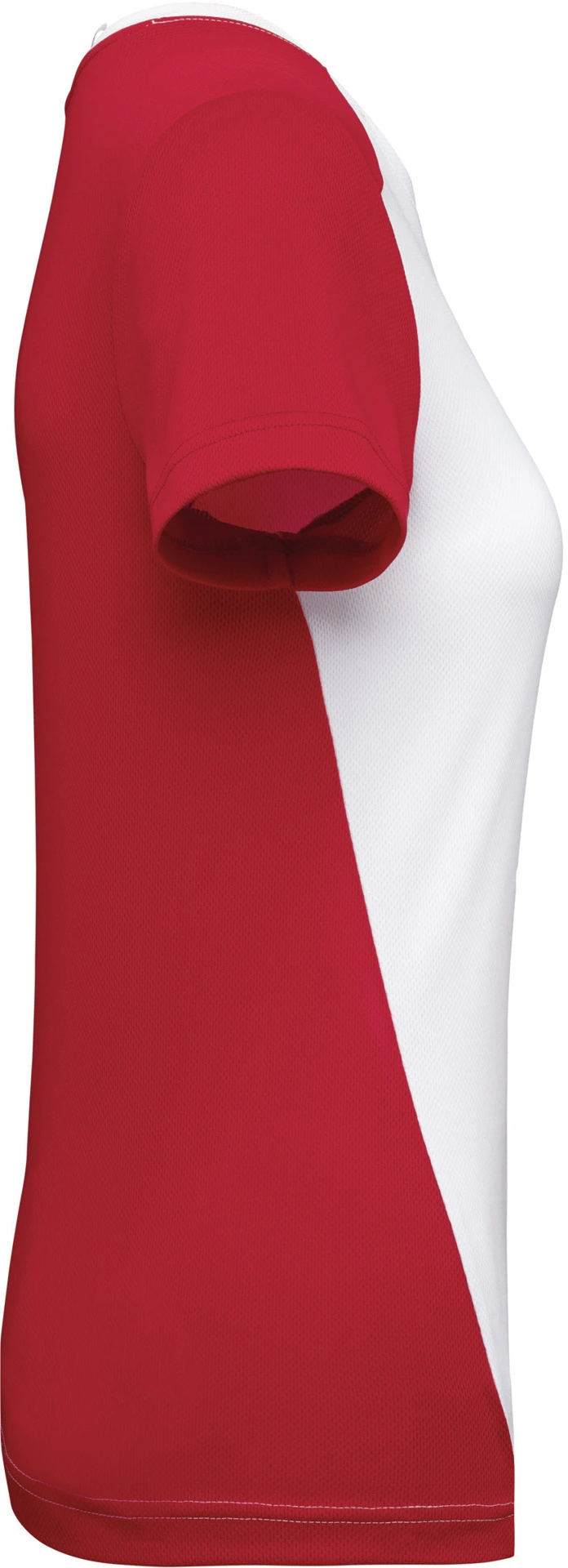 kariban-PA4015-damen-kontrast-sport-shirt-white-red-right-5 Kariban Damen Kontrast Sport Shirt