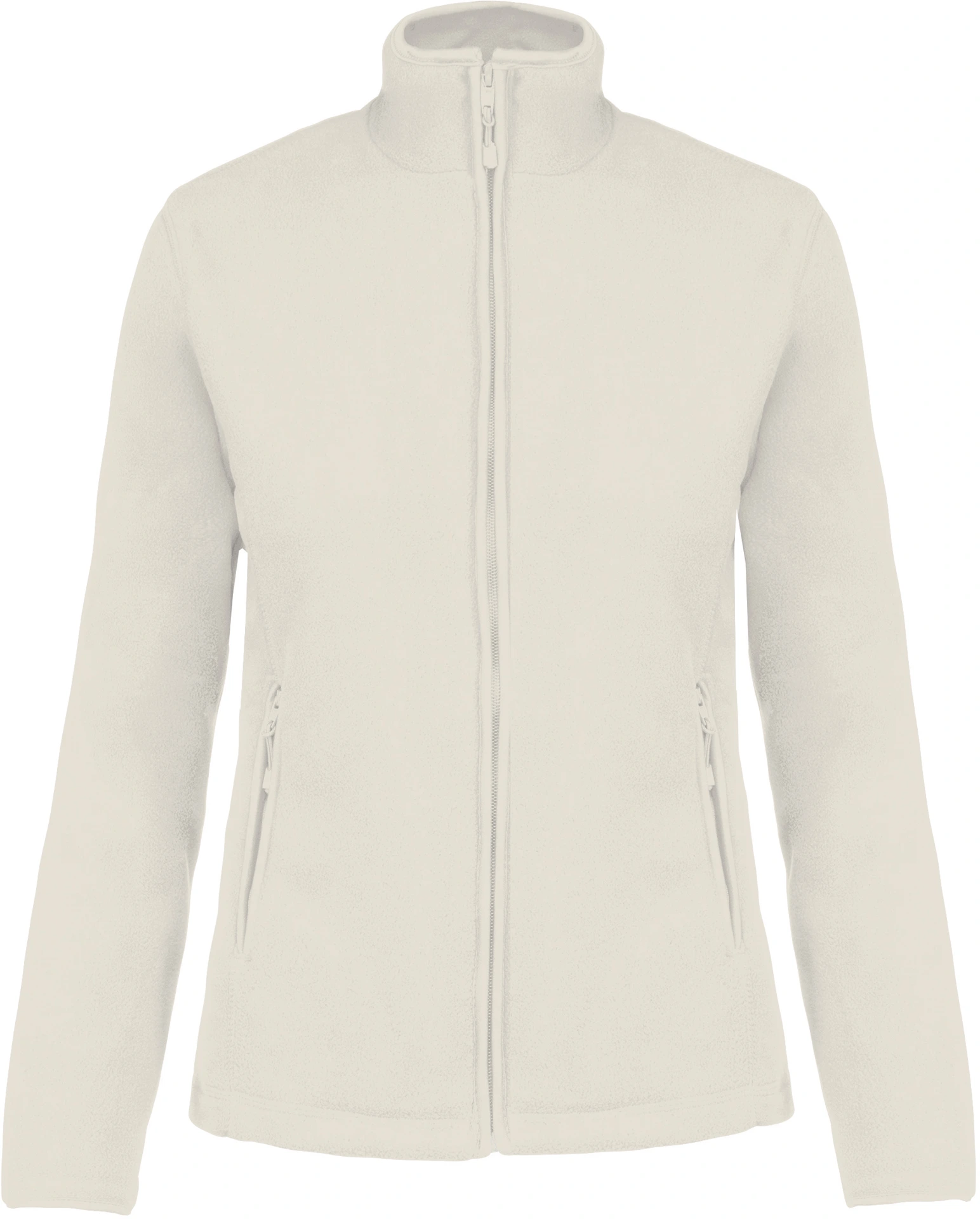 kariban-K907-damen-microfleece-jacke-maureen-natural-front-3 Kariban Damen Fleece Jacke "Maureen"