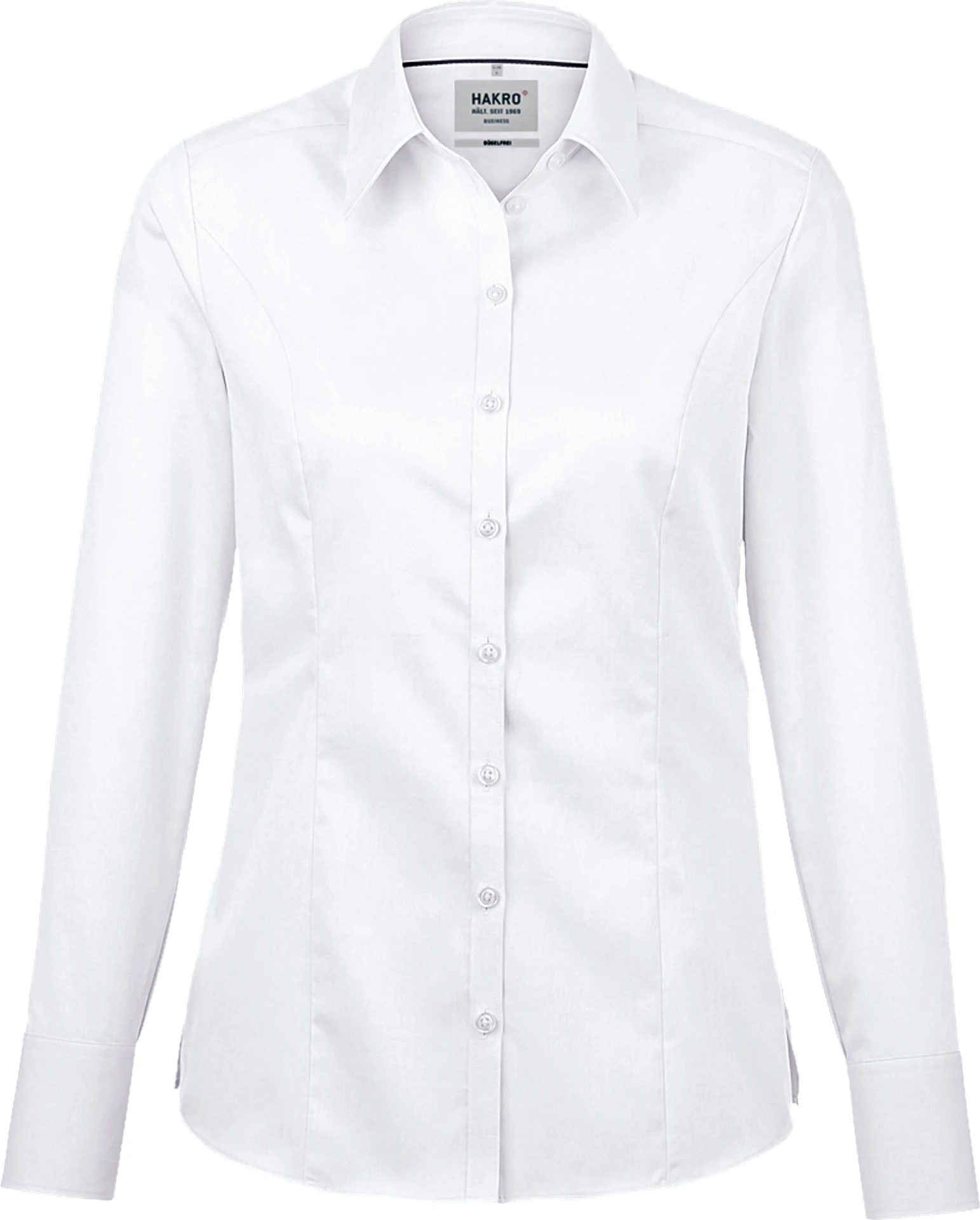 hakro-106-bluse-business-weiss-front-1 HAKRO Bluse 1/1 Arm 106 Business