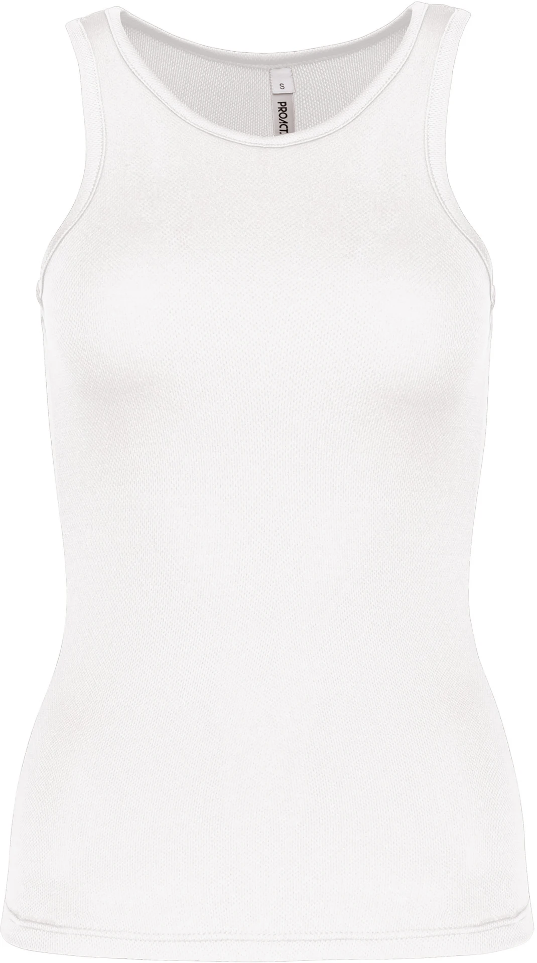 kariban-PA442-damen-sport-tanktop-white-front-3 Kariban Damen Sport Shirt ärmellos