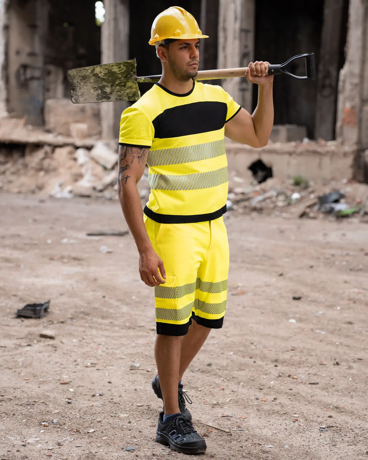 Korntex EOS Hi-Vis Workwear Shorts With Printing Areas