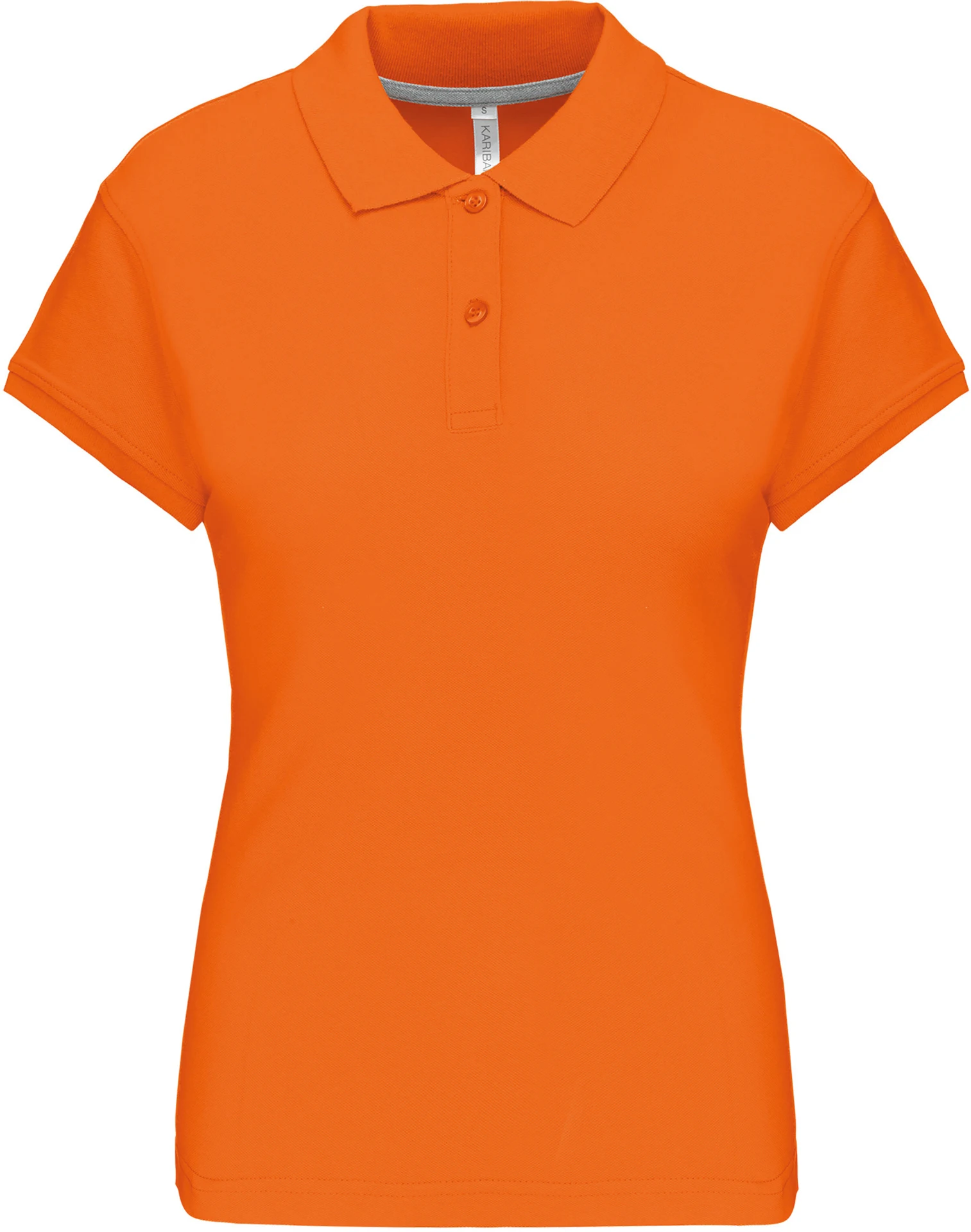 kariban-K242-damen-pique-polo-orange-front-3 Kariban Damen Piqué Polo