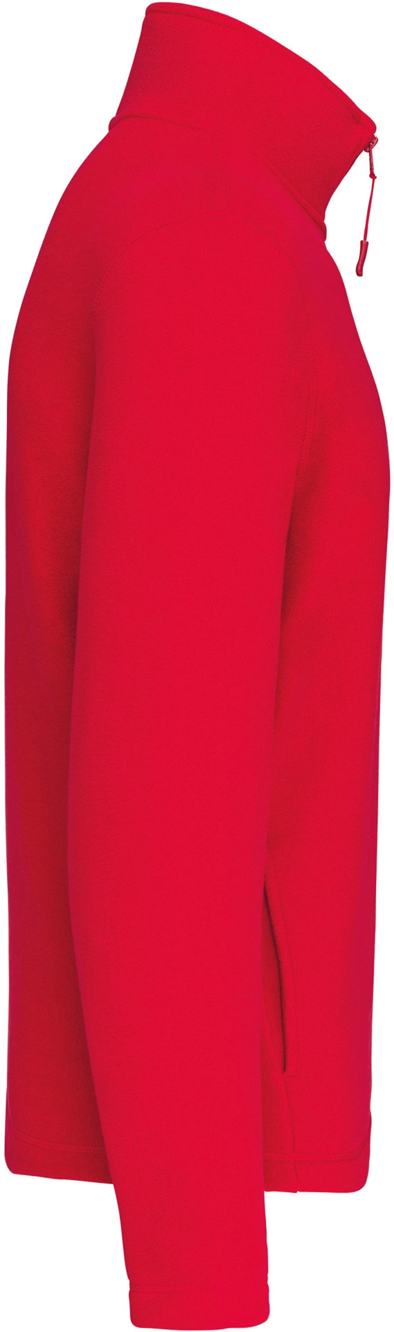 kariban-K912-microfleece-pullover-mit-viertel-zip-enzo-red-right-5 Kariban Microfleece Pullover mit 1/4 Zip "Enzo"