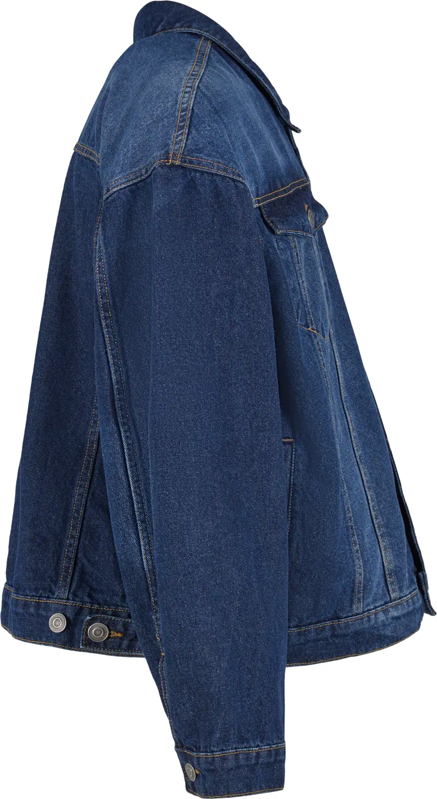 Build Your Brand Heavy Ounce Boxy Denim Jacket