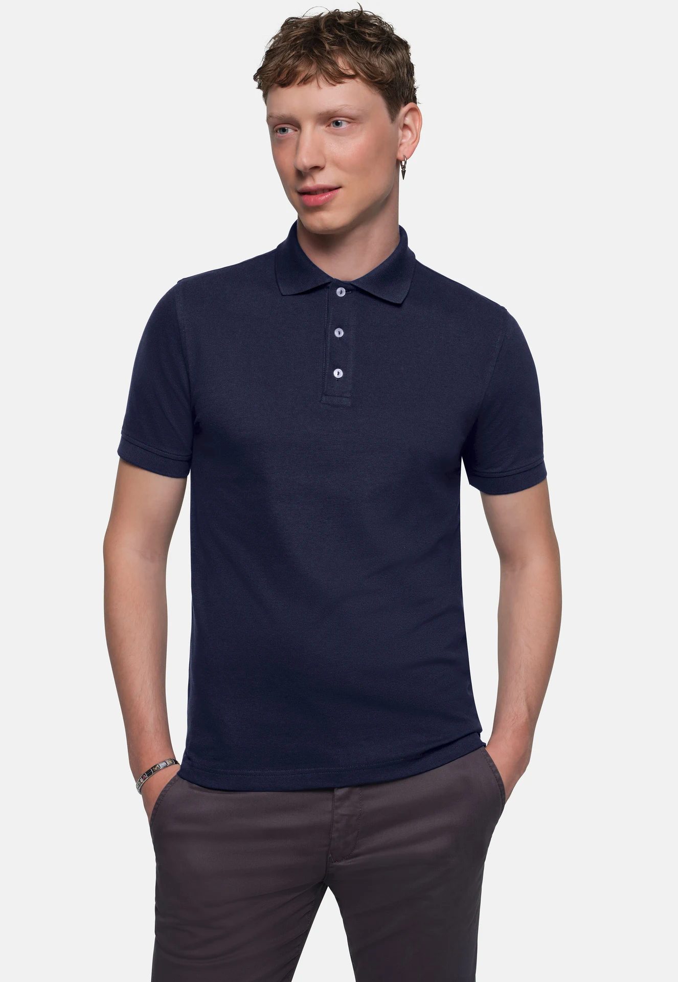 hakro-822-poloshirt-stretch-tinte-model-0 HAKRO Poloshirt 822 Stretch