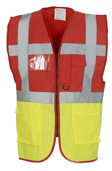 red/hi-vis yellow