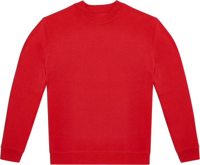 bc-wg004-id.332-crew-sweatshirt-red-front-2 B&C ID.332 Crew Sweatshirt