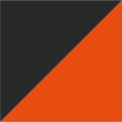 dark grey/orange/dark grey