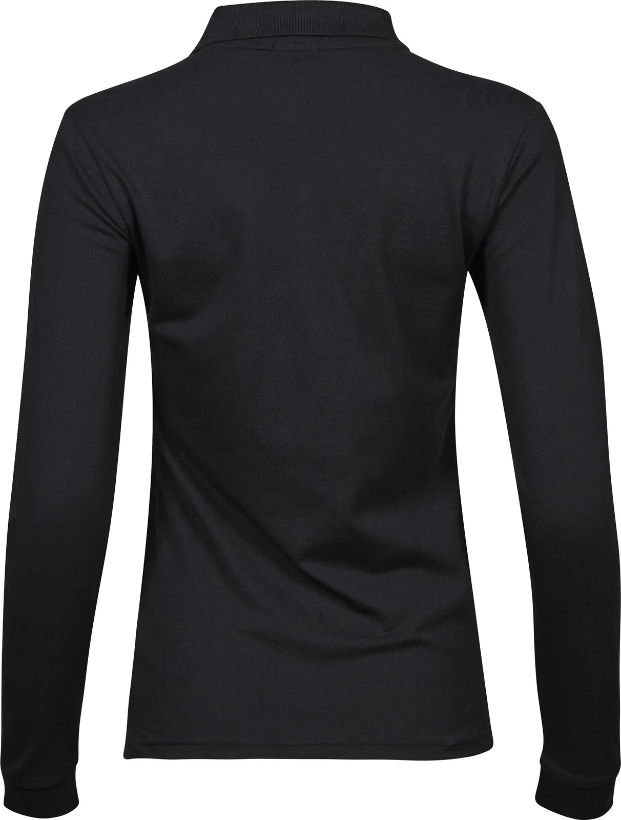tee-jays-146-womens-luxury-stretch-long-sleeve-poloshirt-black-back-3 Tee Jays Ladies Luxury Stretch Long Sleeve Polo