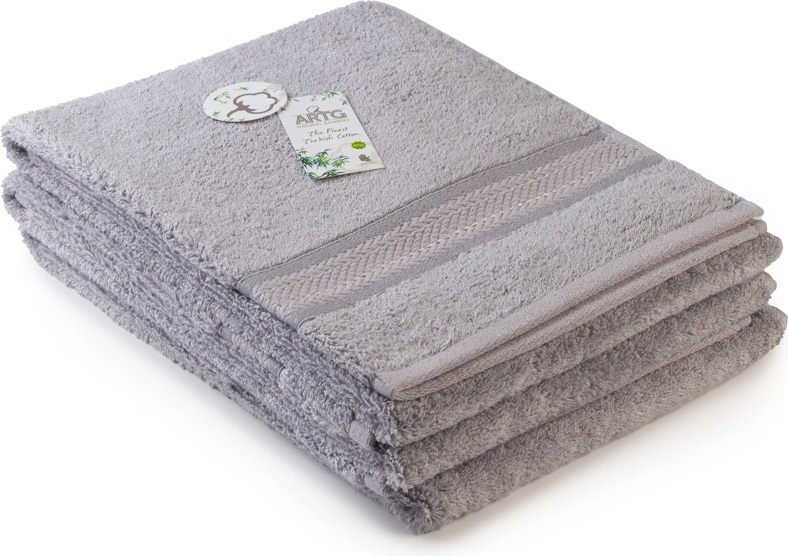 artg-ar403-natural-bamboo-hand-towel-lightgrey-front-1 ARTG Natural Bamboo Hand Towel