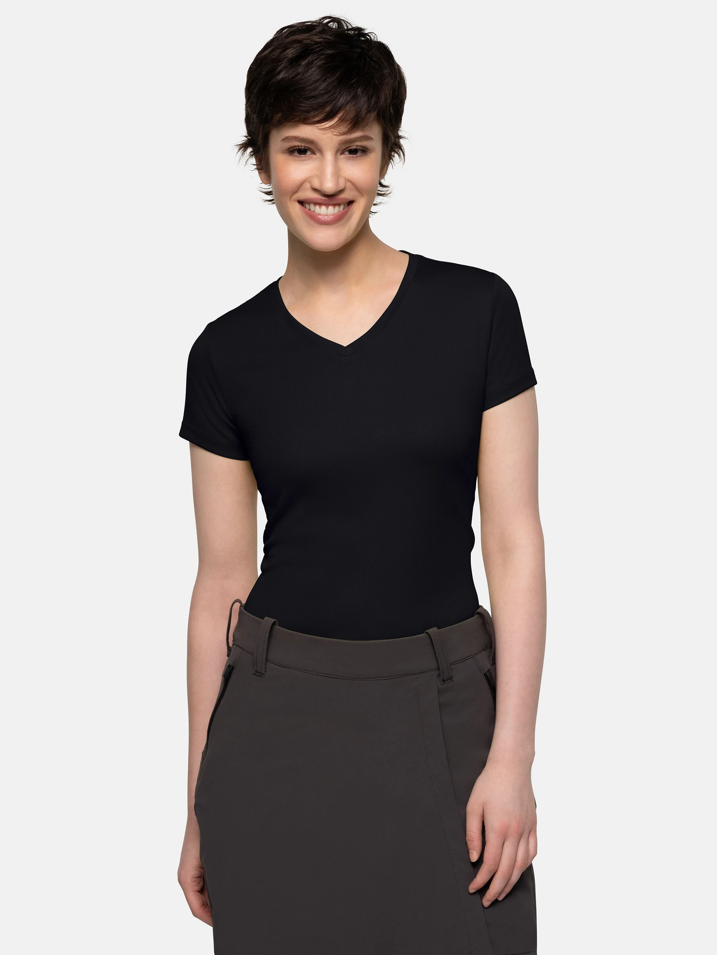 HAKRO Women-V-Shirt 187 Coolmax