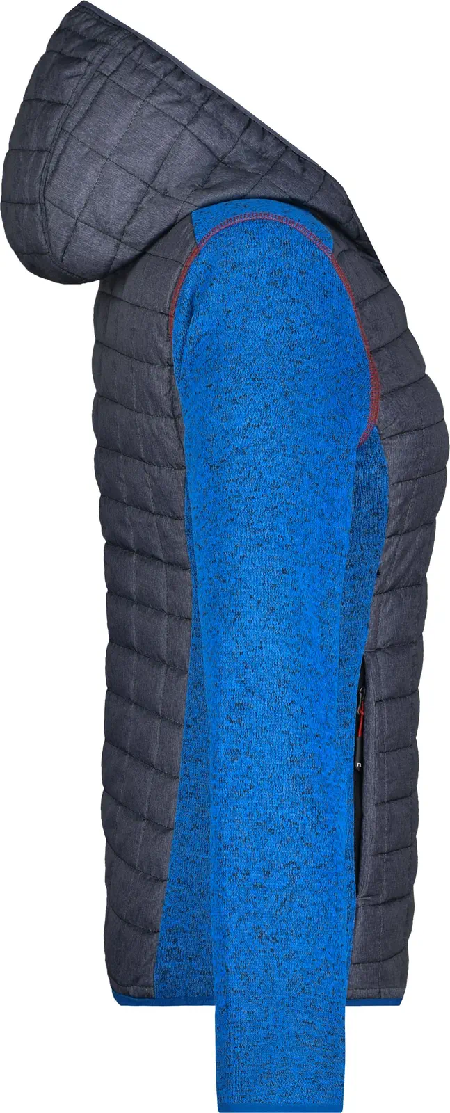 James & Nicholson Ladies Knitted Hybrid Jacket