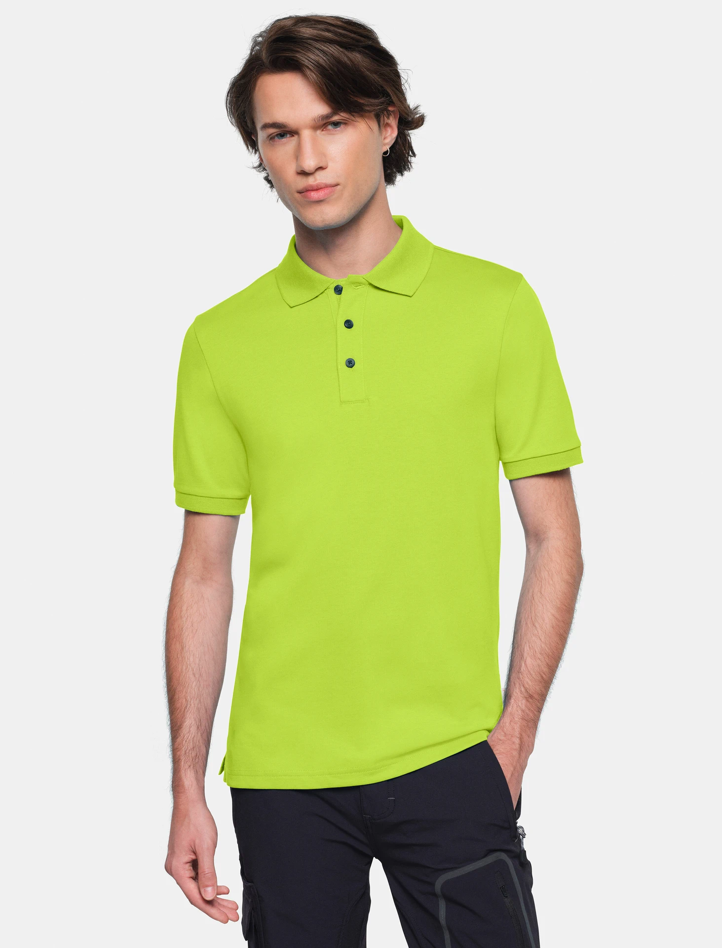 hakro-814-cotton-tec-poloshirt-kiwi-model-0 HAKRO Poloshirt 814 Cotton-Tec