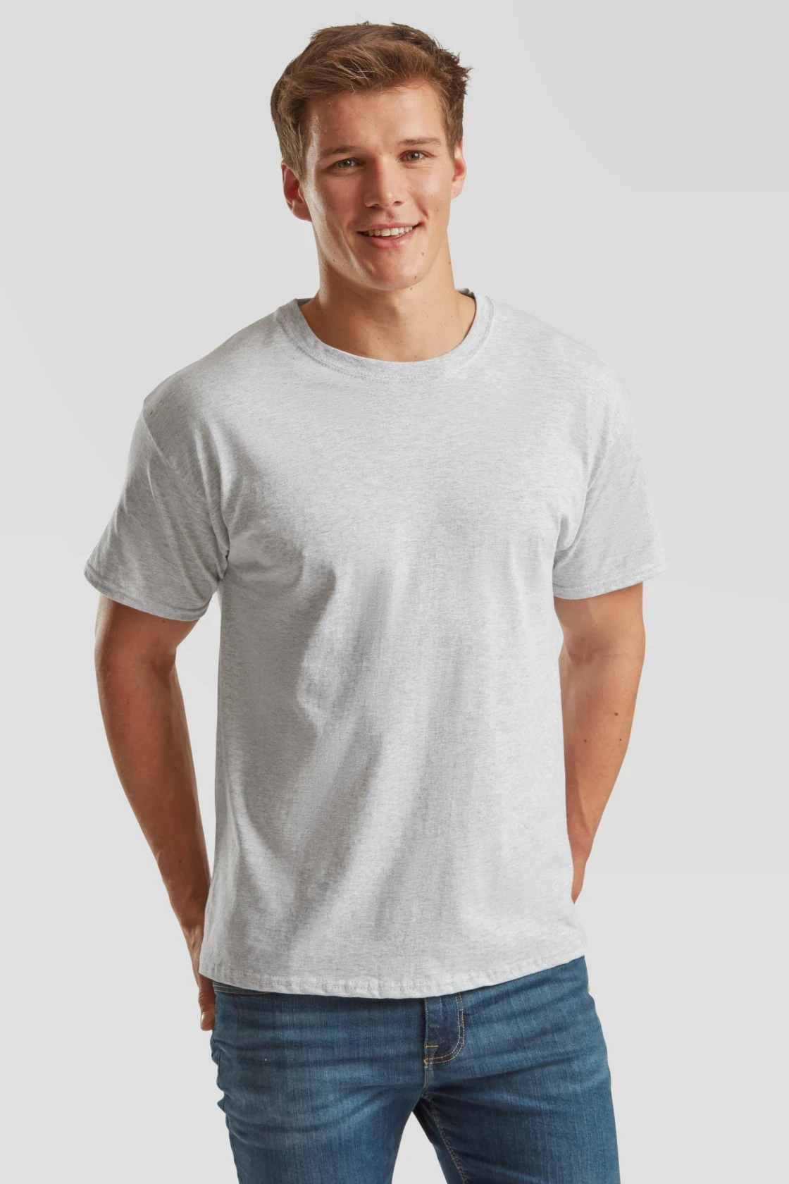 fruit-of-the-loom-61-082-0-original-t-shirt-heathergrey-model-0 F.O.L. Original T