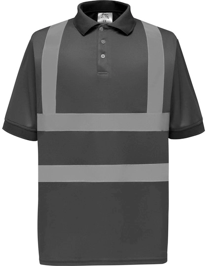 YOKO Two Band & Brace Hi Vis Polo Shirt