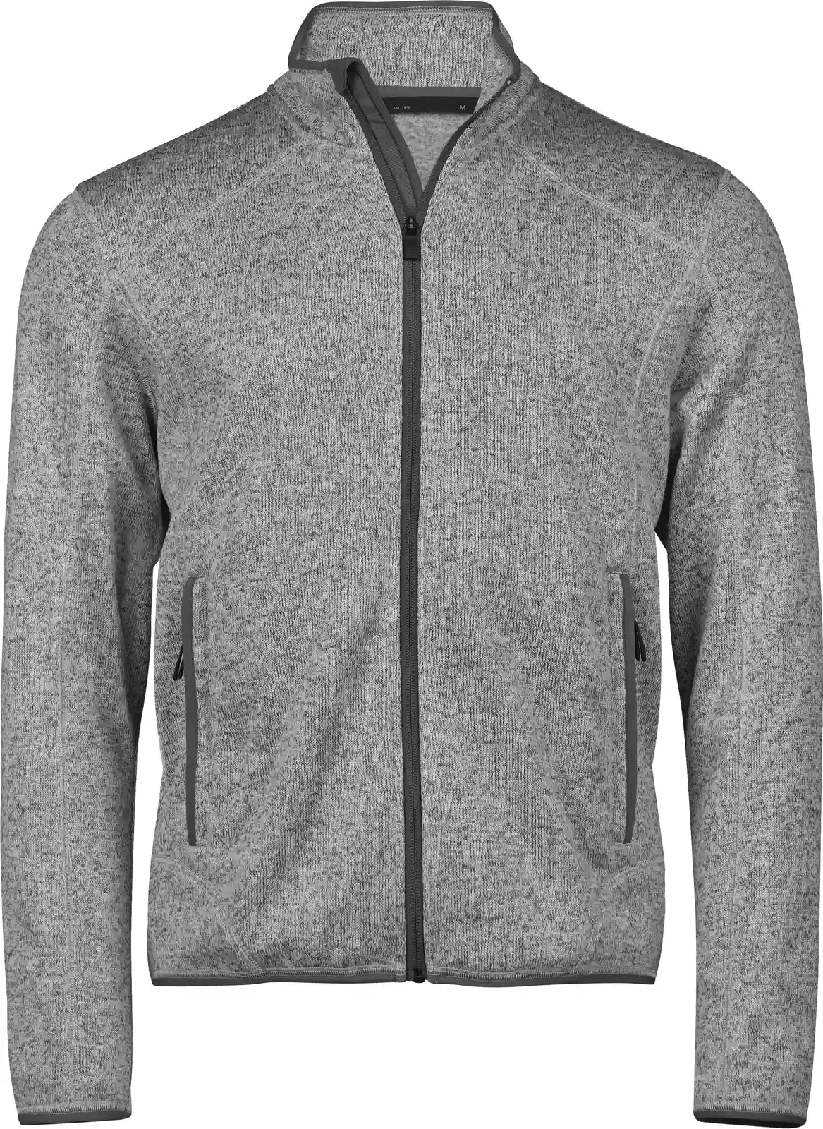 tee-jays-9615-mens-outdoor-fleece-jacket-greymelange-front-1 Tee Jays Men's Outdoor Fleece Jacket