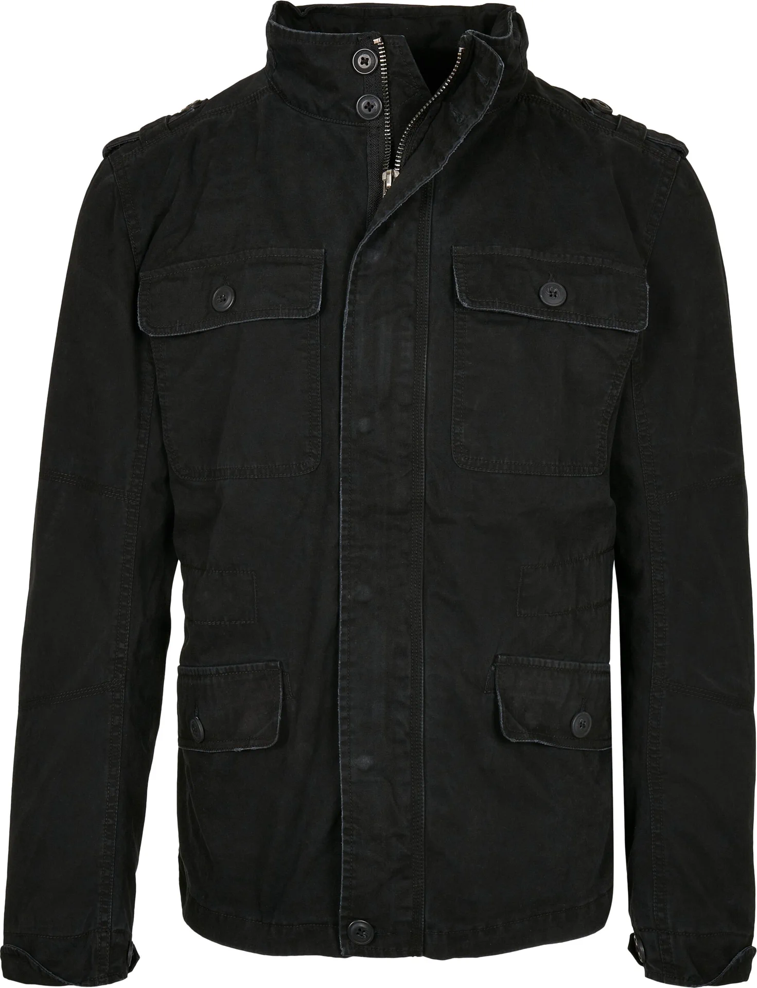 BYB-B3116-britannia-jacket-black-front-4 Build Your Brand Britannia Jacket