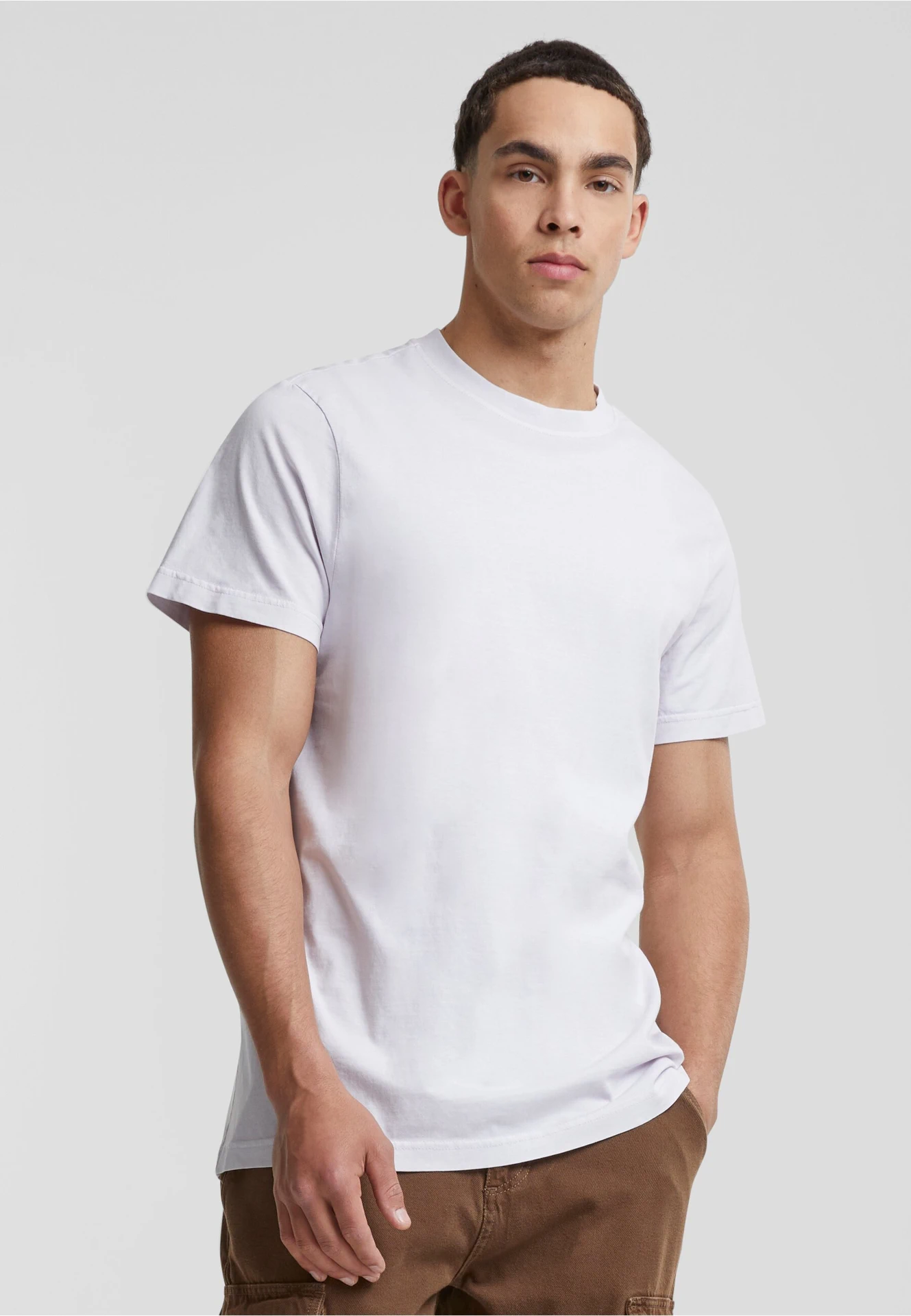 Build Your Brand Acid Washed Round Neck Tee