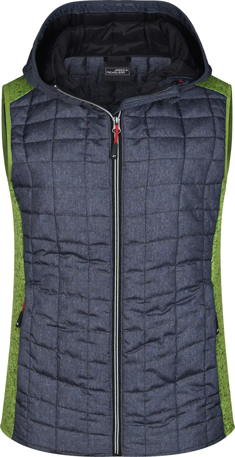 James & Nicholson Ladies Knitted Hybrid Vest