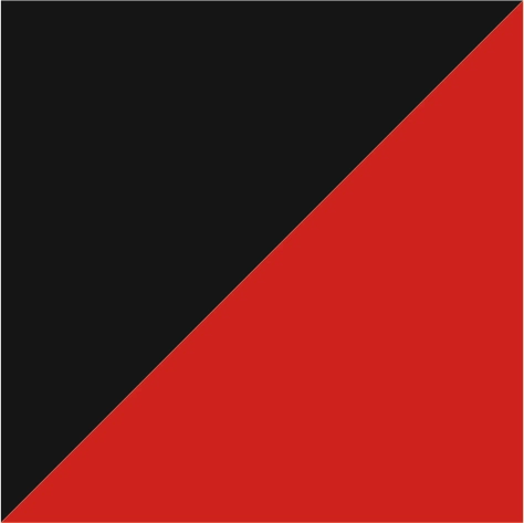black/bright red